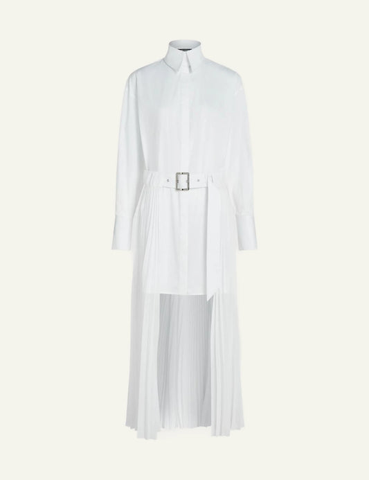 Karl Lagerfeld white shirt dress studio product shot front flat