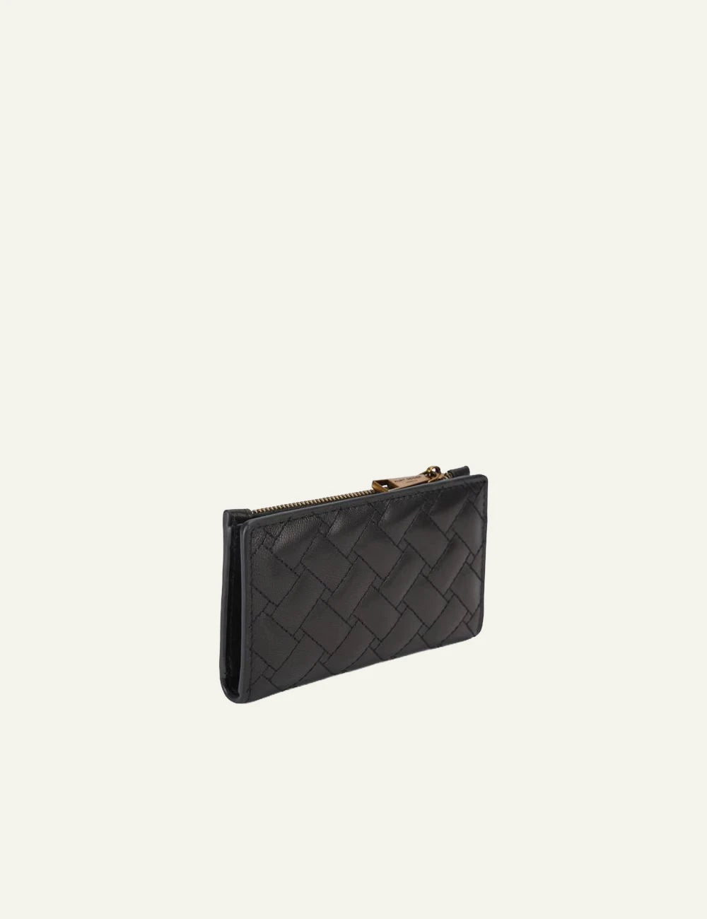 Kurt Geiger women’s bifold wallet black quilted leather back view