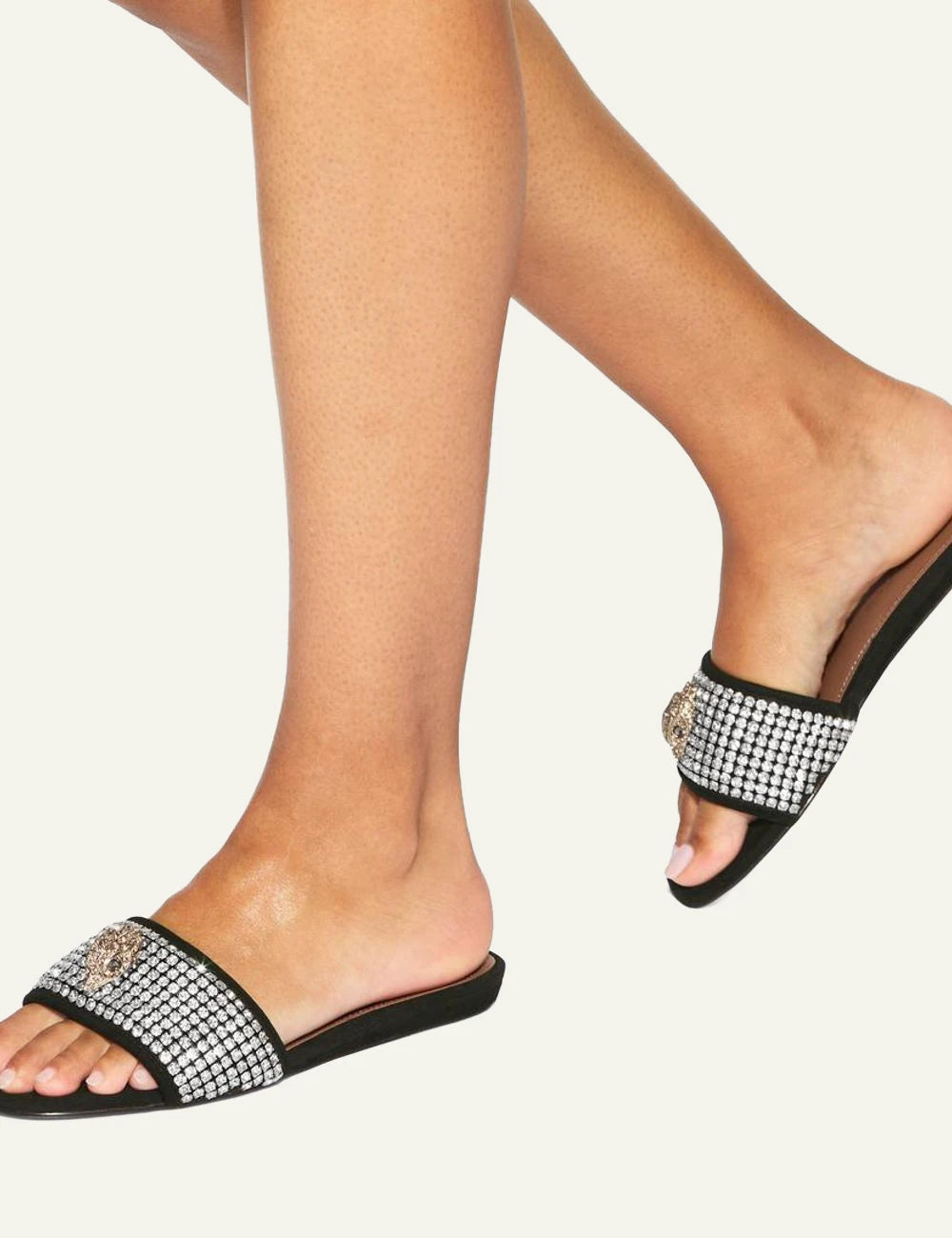 kensington c flat sandal black other suede kurt geiger london model