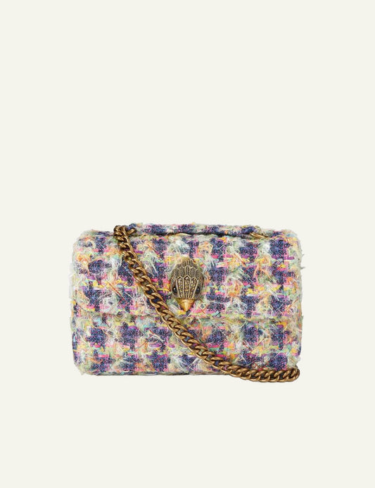 Γυναικεία Kurt Geiger Kensington tweed bag front view chain