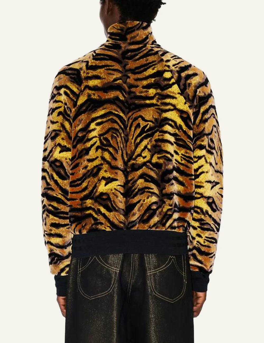 Kenzo tiger track jacket velvet jacquard back view