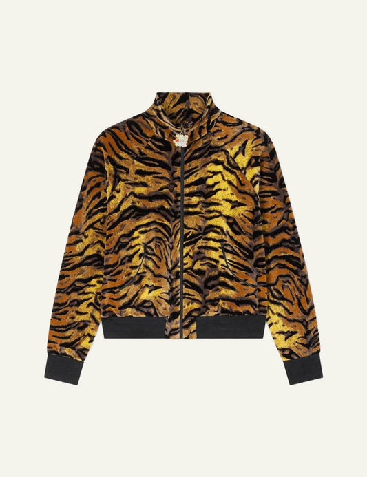 Kenzo tiger track jacket velvet jacquard front view