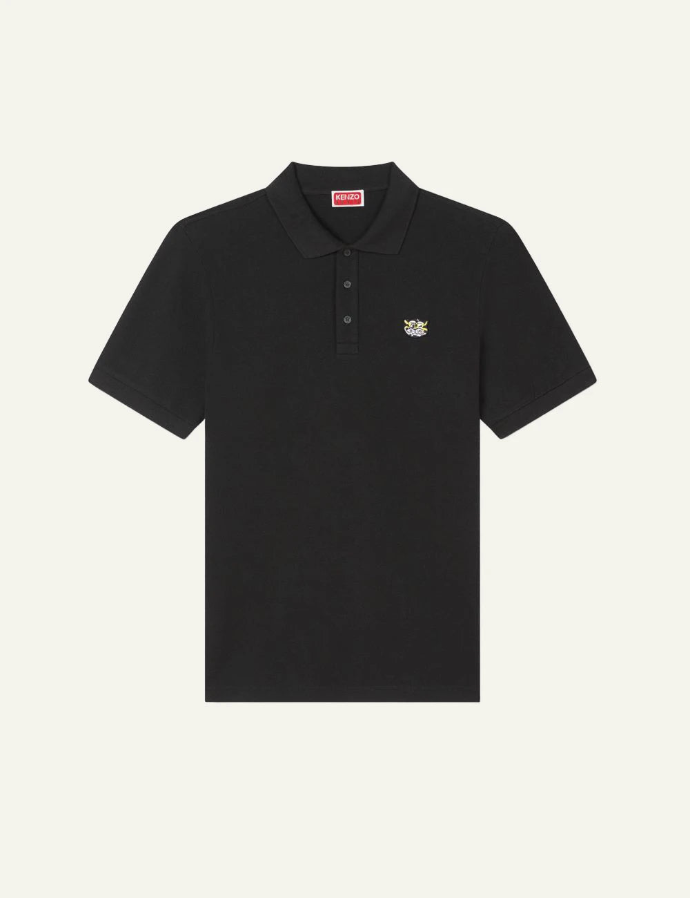 Kenzo wild tiger polo black front view