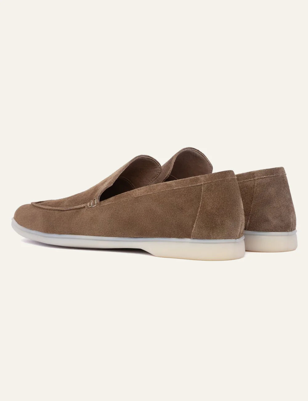 Komis & Komis suede loafers taupe back