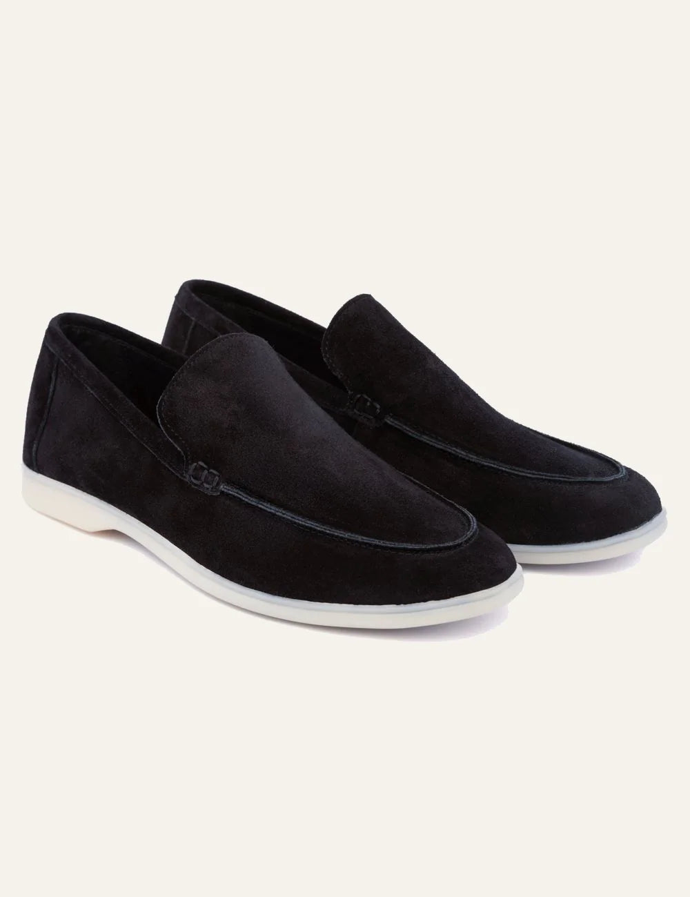 Komis & Komis suede loafers taupe angled
