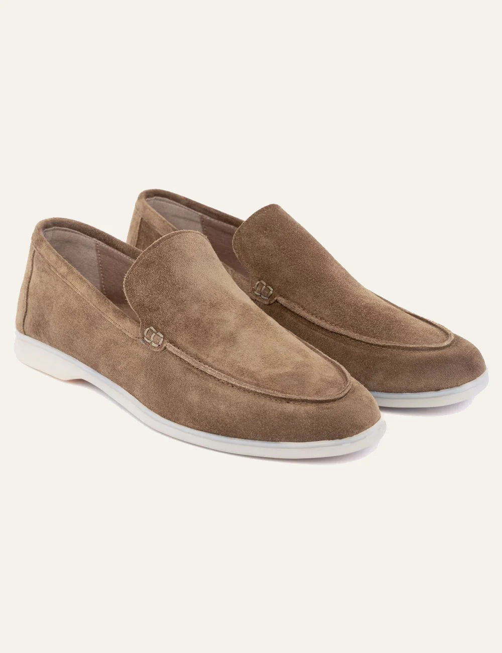 Komis & Komis suede loafers taupe angled