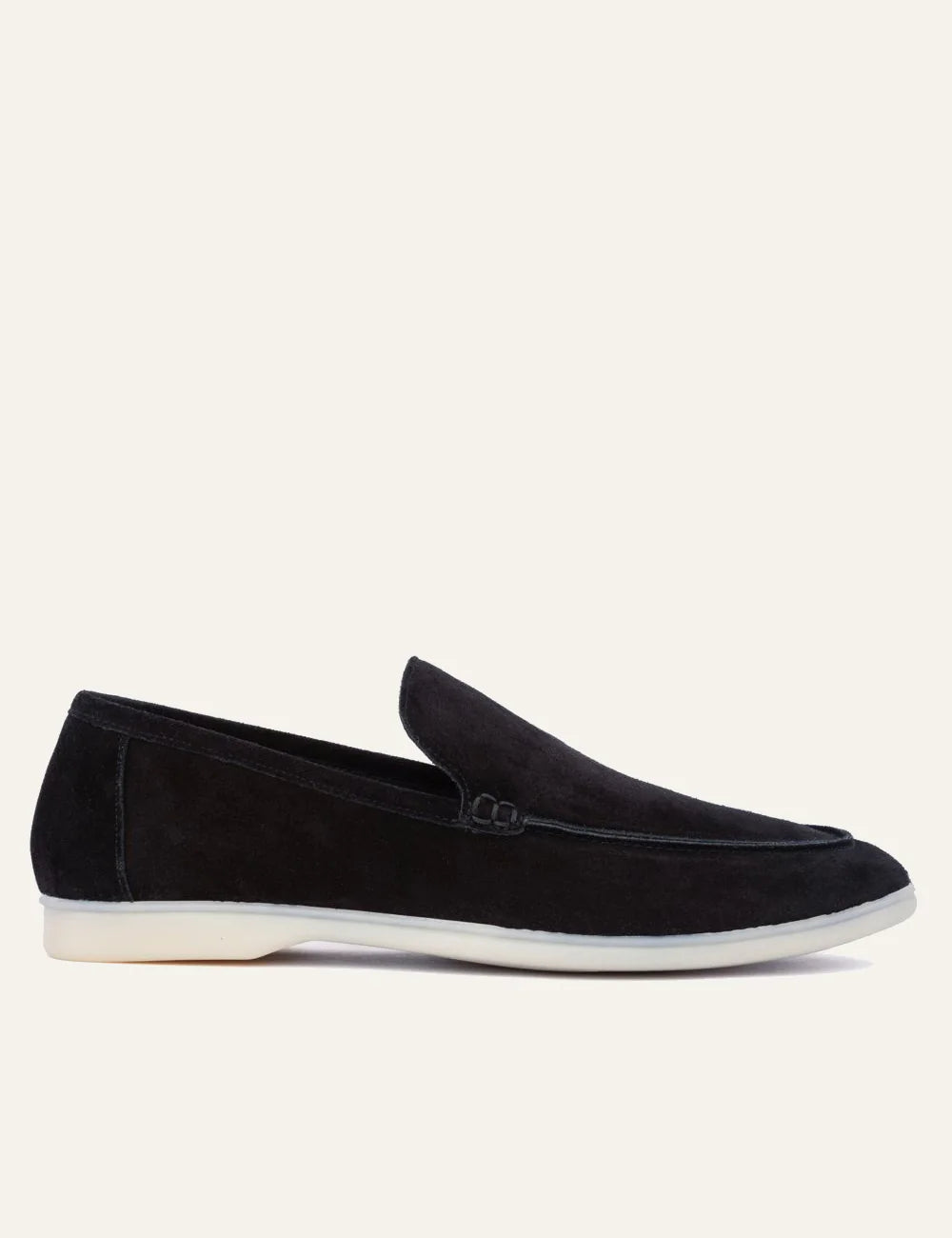 Komis & Komis suede loafers taupe side 
