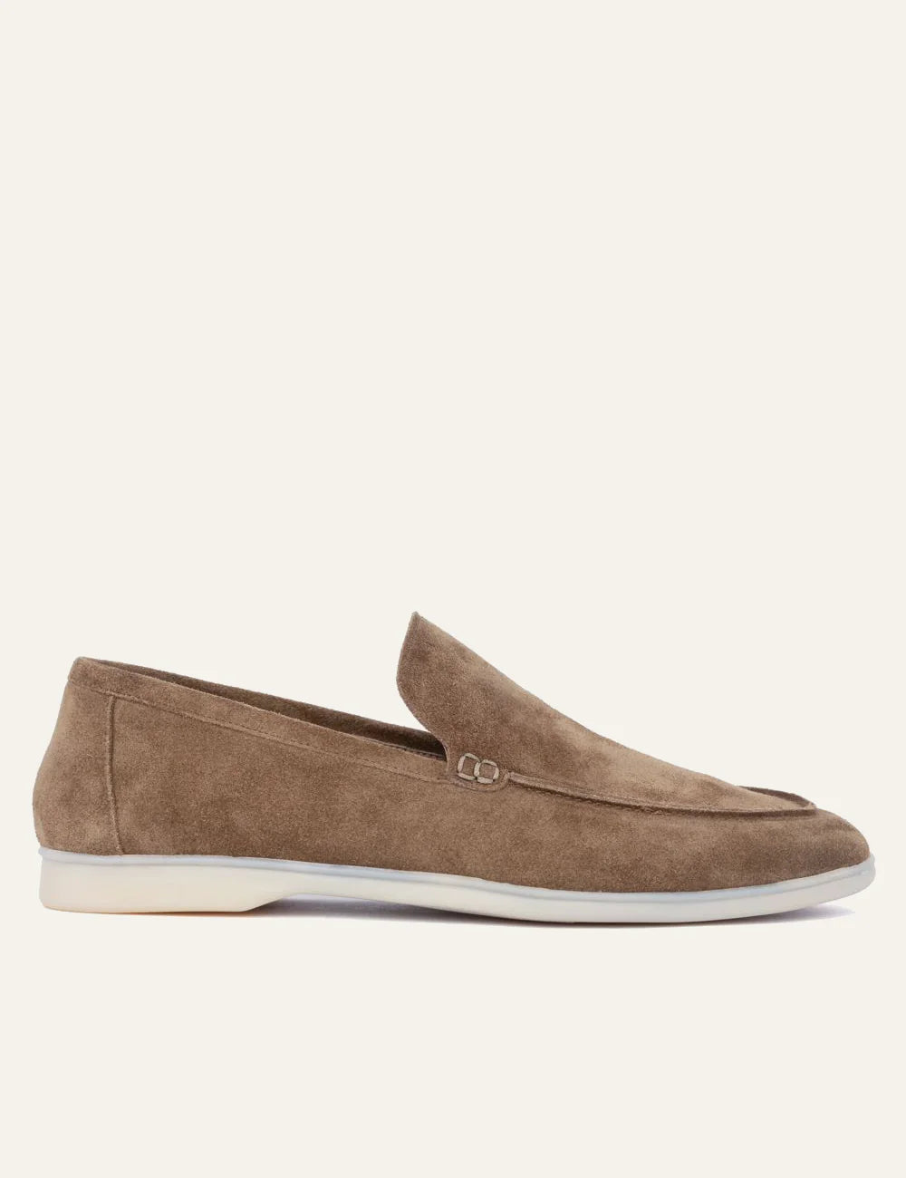 Komis & Komis suede loafers taupe side 