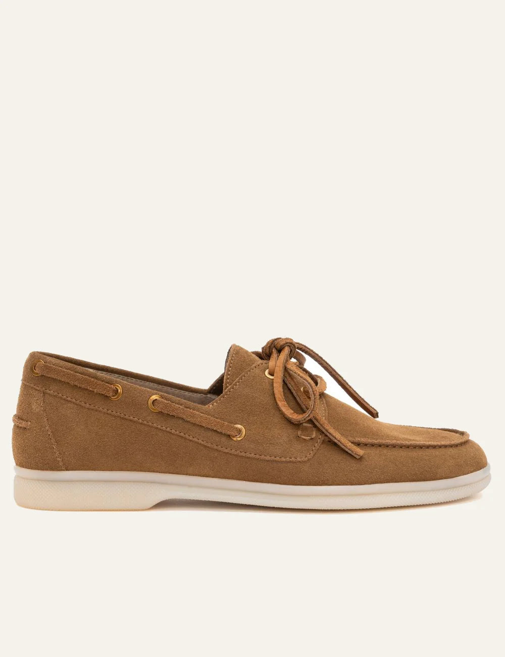 Komis & Komis loafers suede sigaro white rubber side view