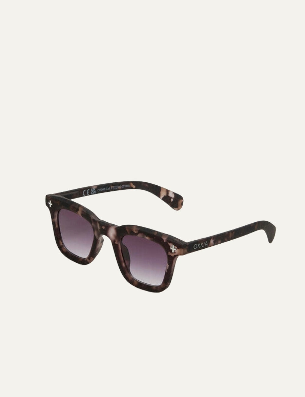 Okkia Firenze sunglasses dirty havana black gradient side