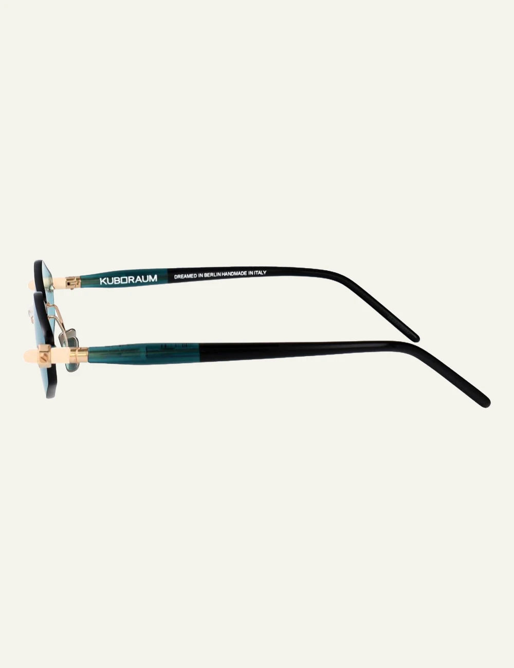 Kuboraum multicolor frame sunglasses me blue geometric lenses side view