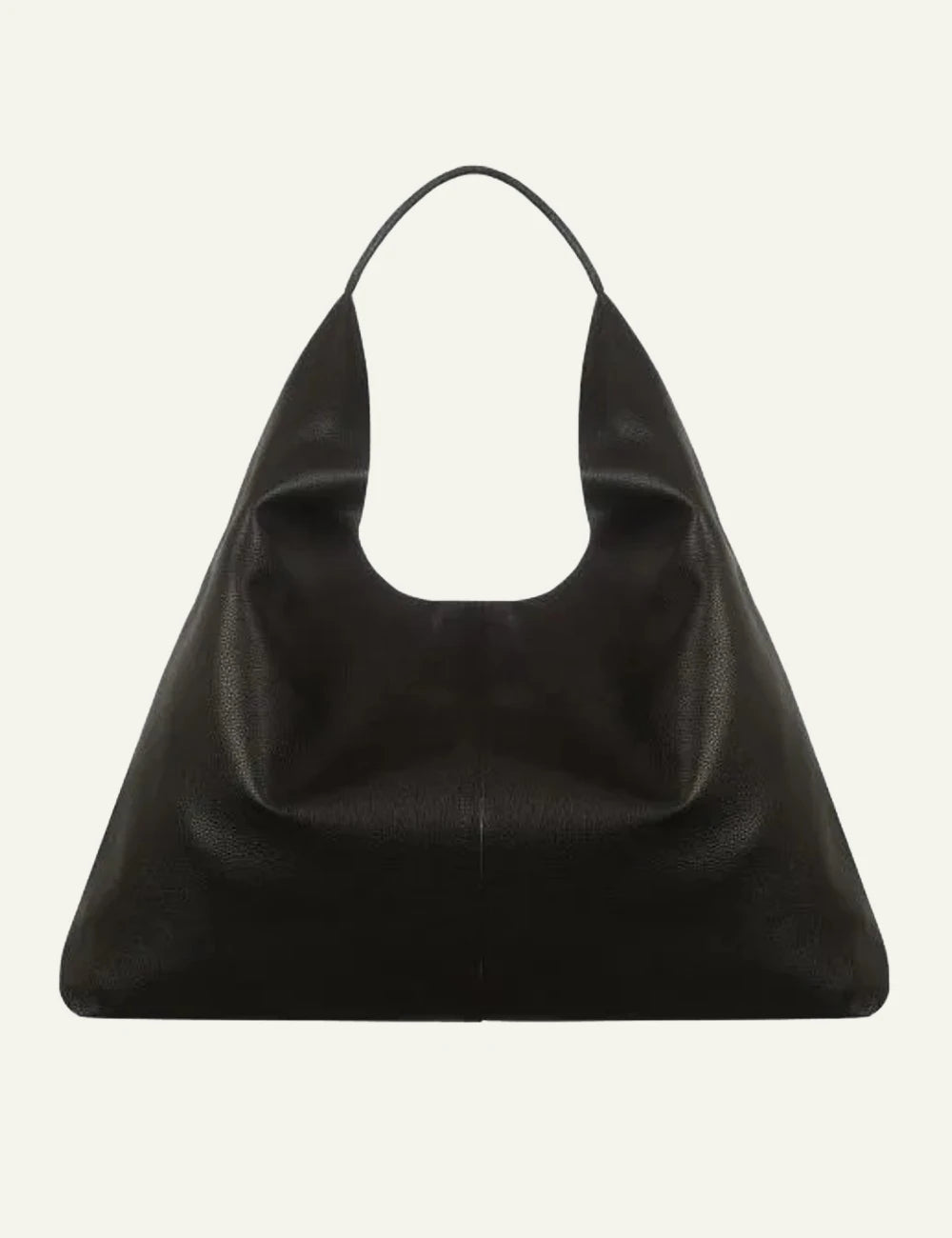 Black leather Kurt Geiger hobo shoulder bag with gold eagle head detail back