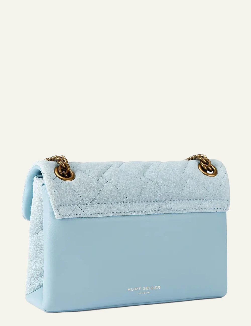 Γυναικεία Kurt Geiger Kensington flap bag back view light blue