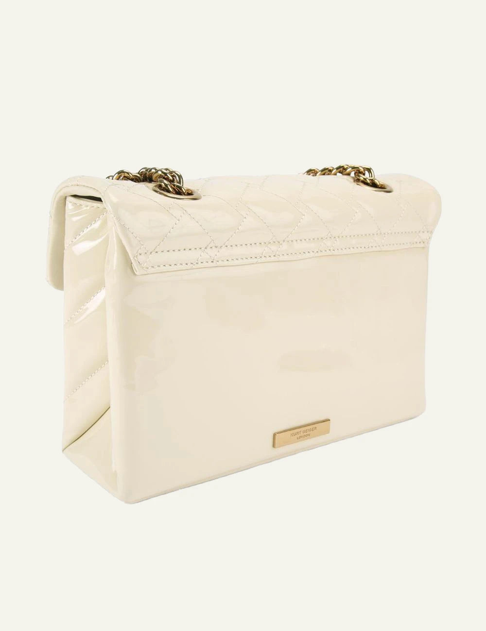 Kurt Geiger Kensington patent leather bag back view