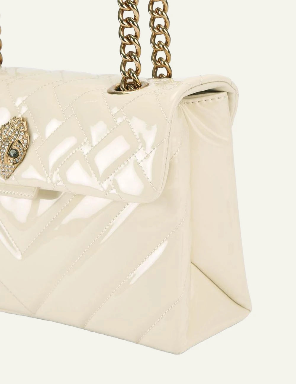 Kurt Geiger chain detail cream bag