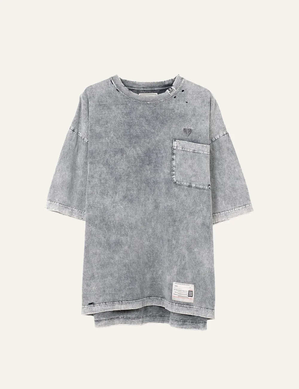 Maison Mihara Yasuhiro bleached t-shirt front view oversized