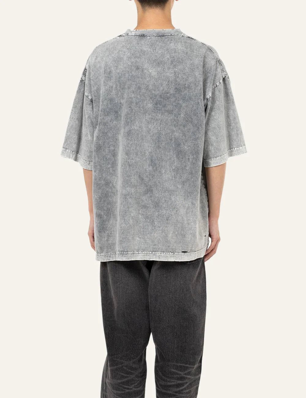 Maison Mihara Yasuhiro bleached t-shirt back view oversized fit