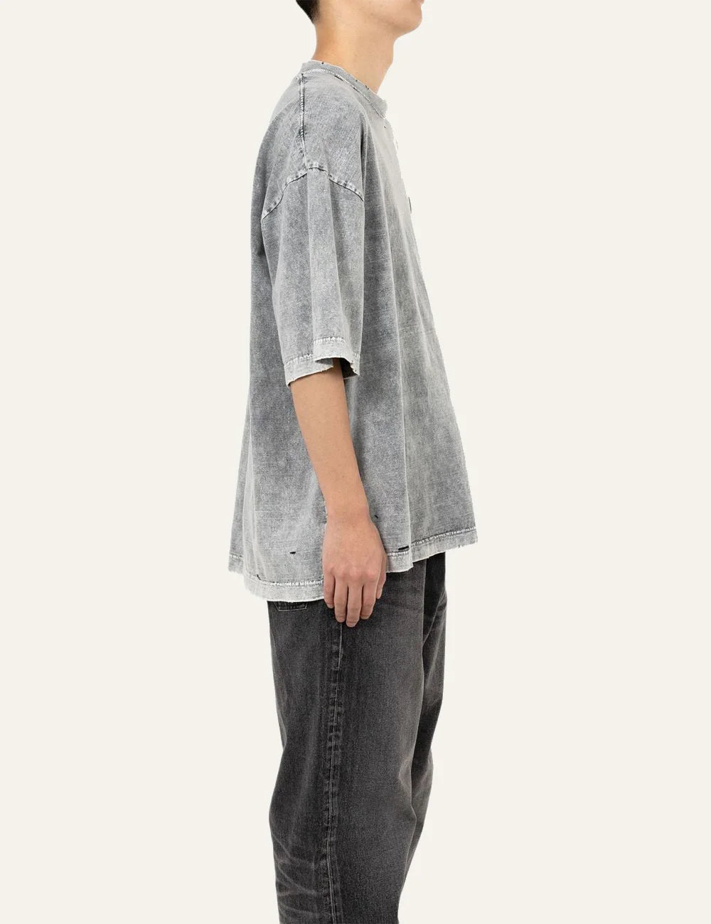 Maison Mihara Yasuhiro bleached t-shirt grey oversized side view