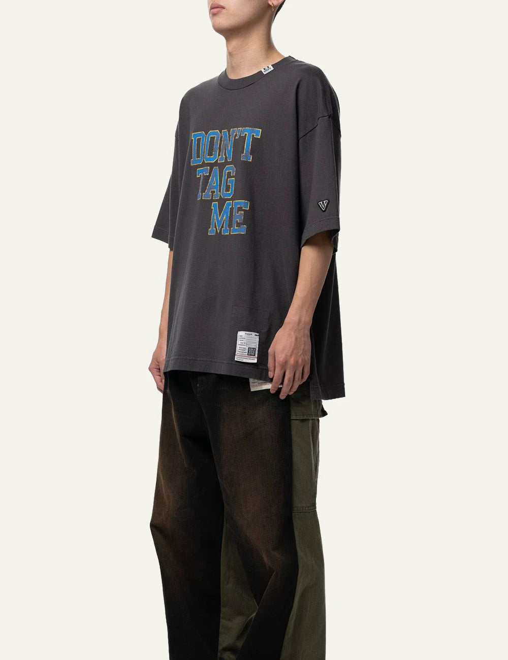 Maison Mihara Yasuhiro Black Dont Tag Me T Shirt side View