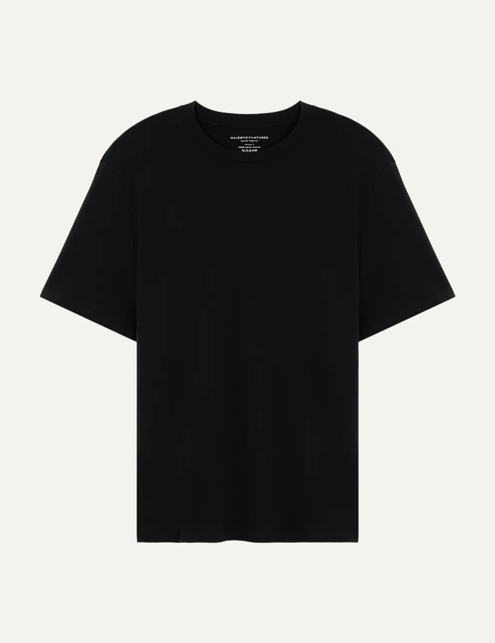Majestic Filatures men's black Supima cotton short sleeve T-shirt