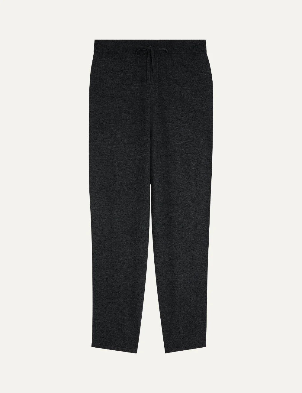 Majestic Filatures men's charcoal merino wool straight leg pants