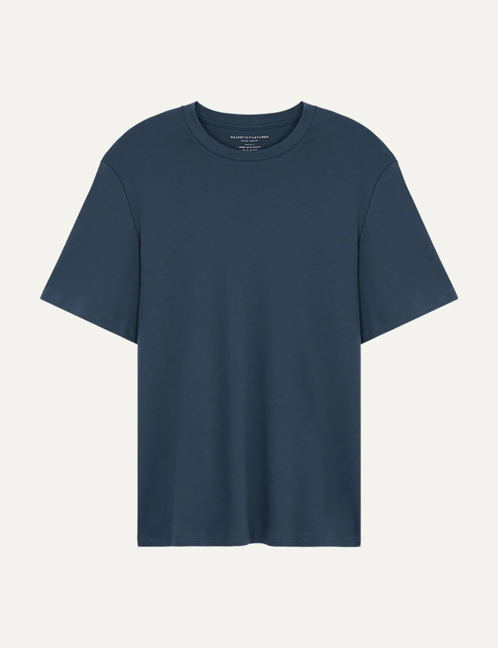 Majestic Filatures men's dark blue Supima cotton short sleeve T-shirt