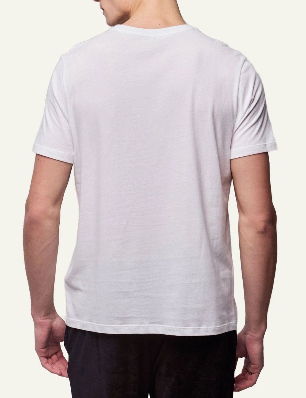 Majestic Filatures t-shirt white cotton crewneck back view