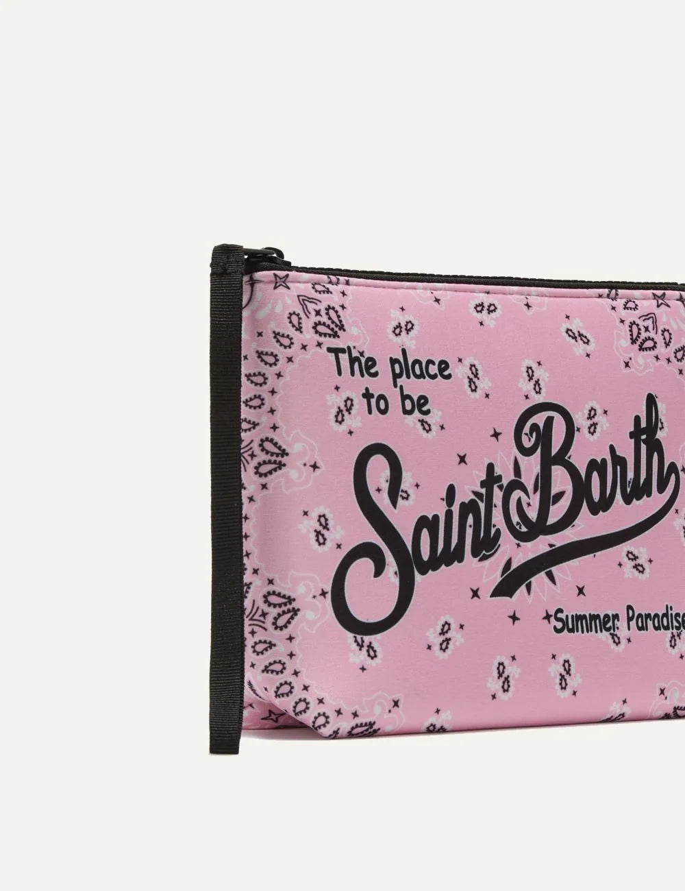 mc2 saint barth aline pouch bandana pink front view