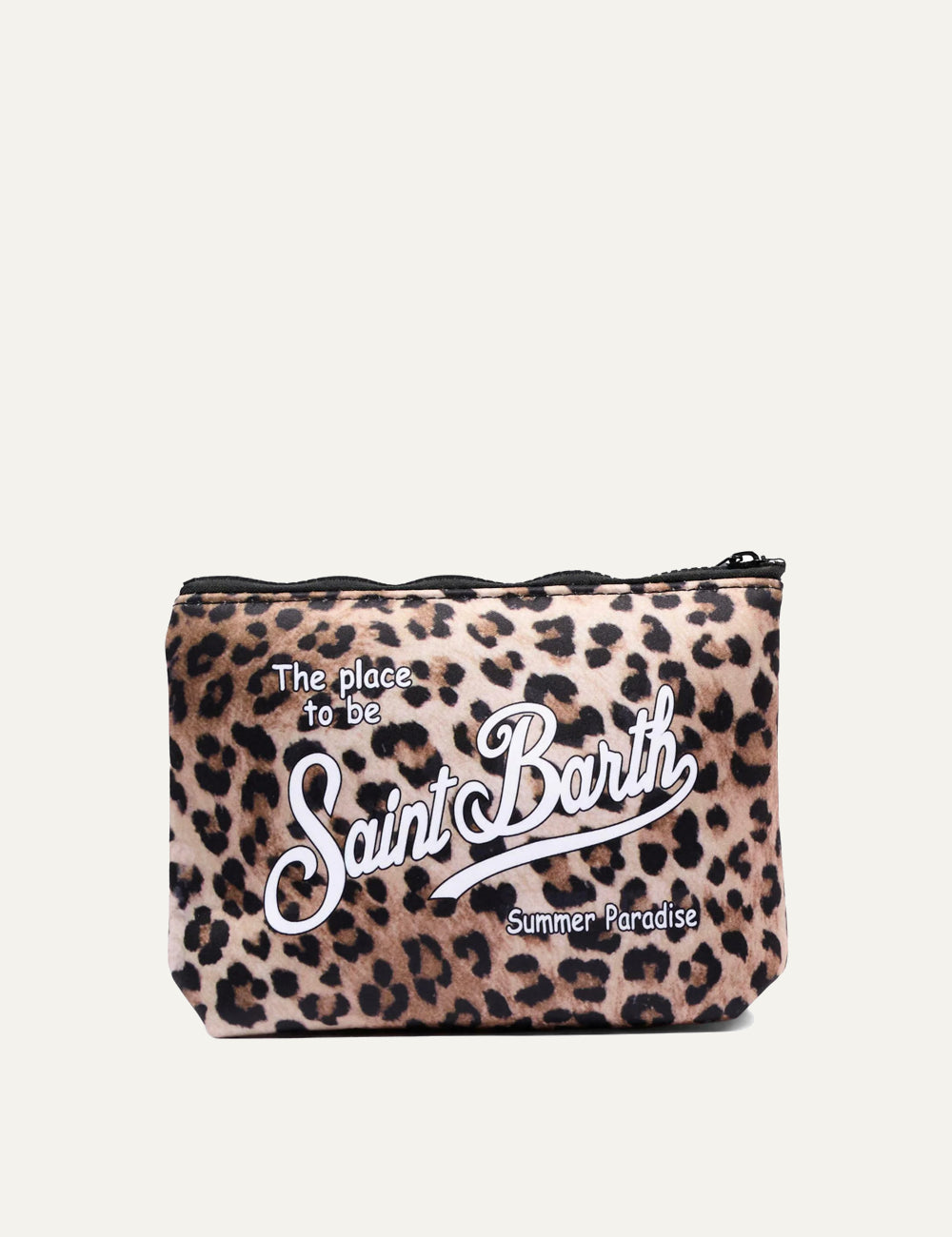 mc2 saint barth aline pouch leopard print front view