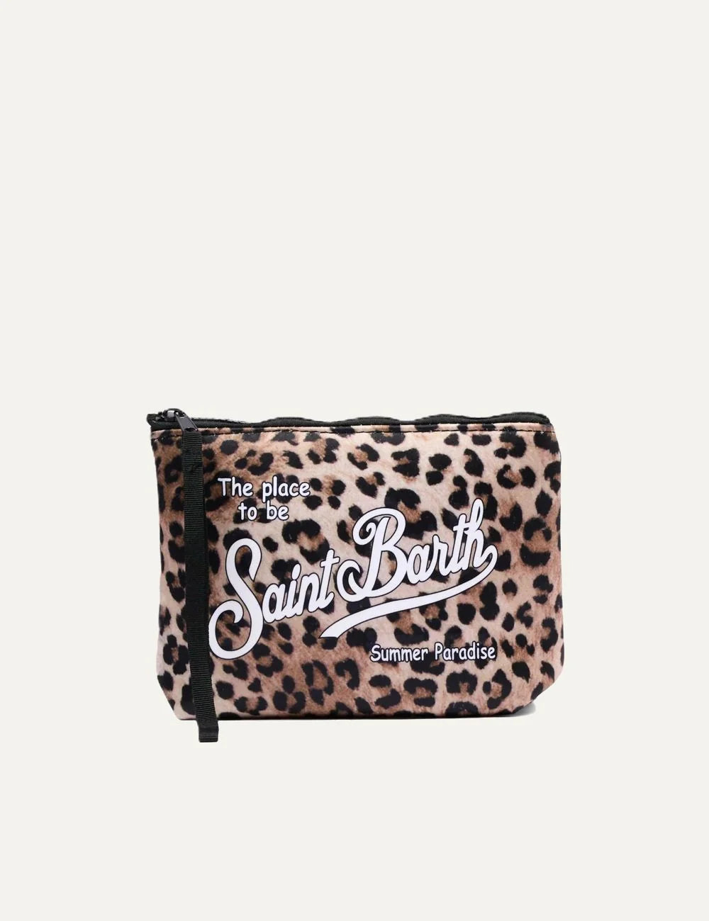 mc2 saint barth aline pouch leopard print front view