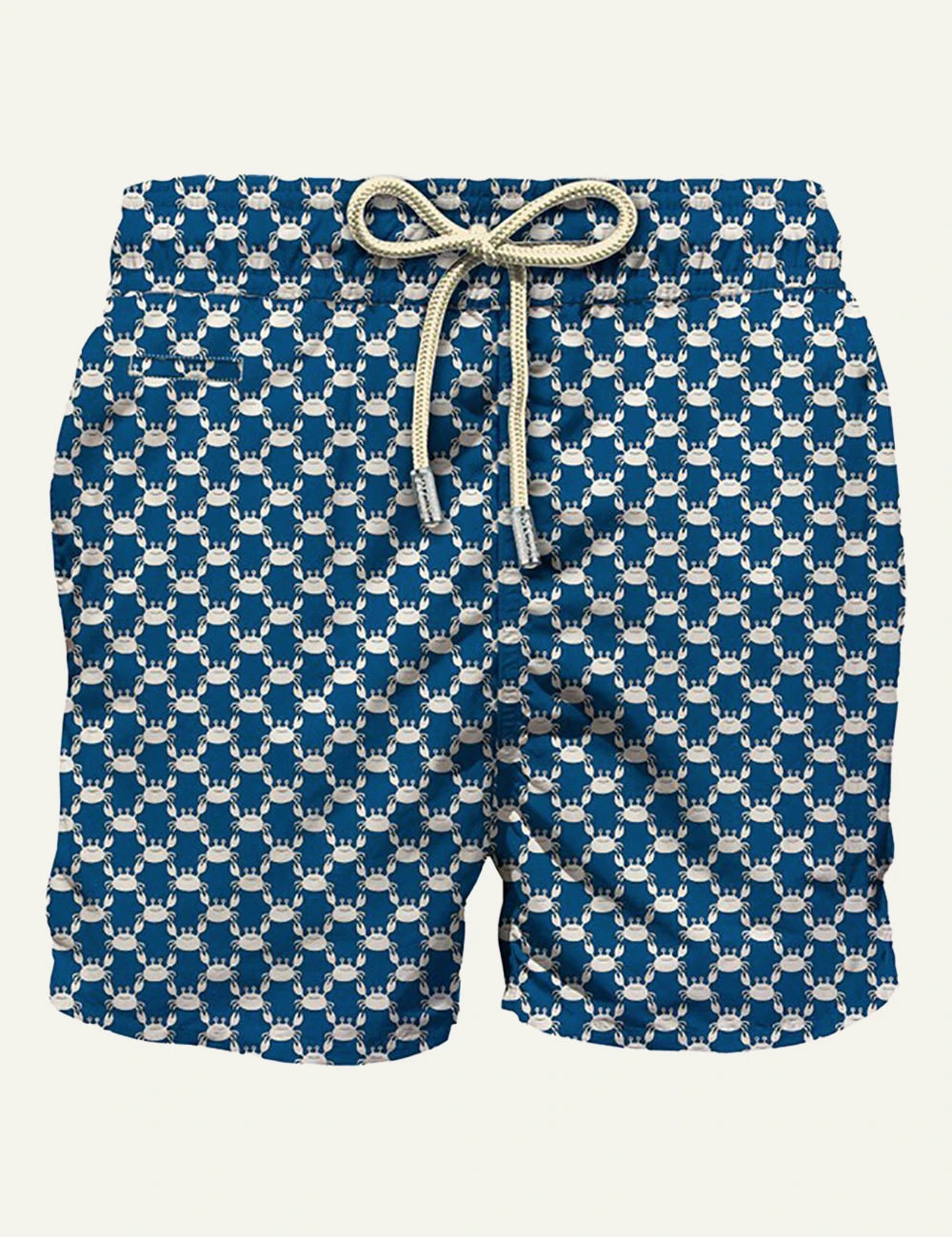 MC2 Saint Barth blue crab print swim shorts front view