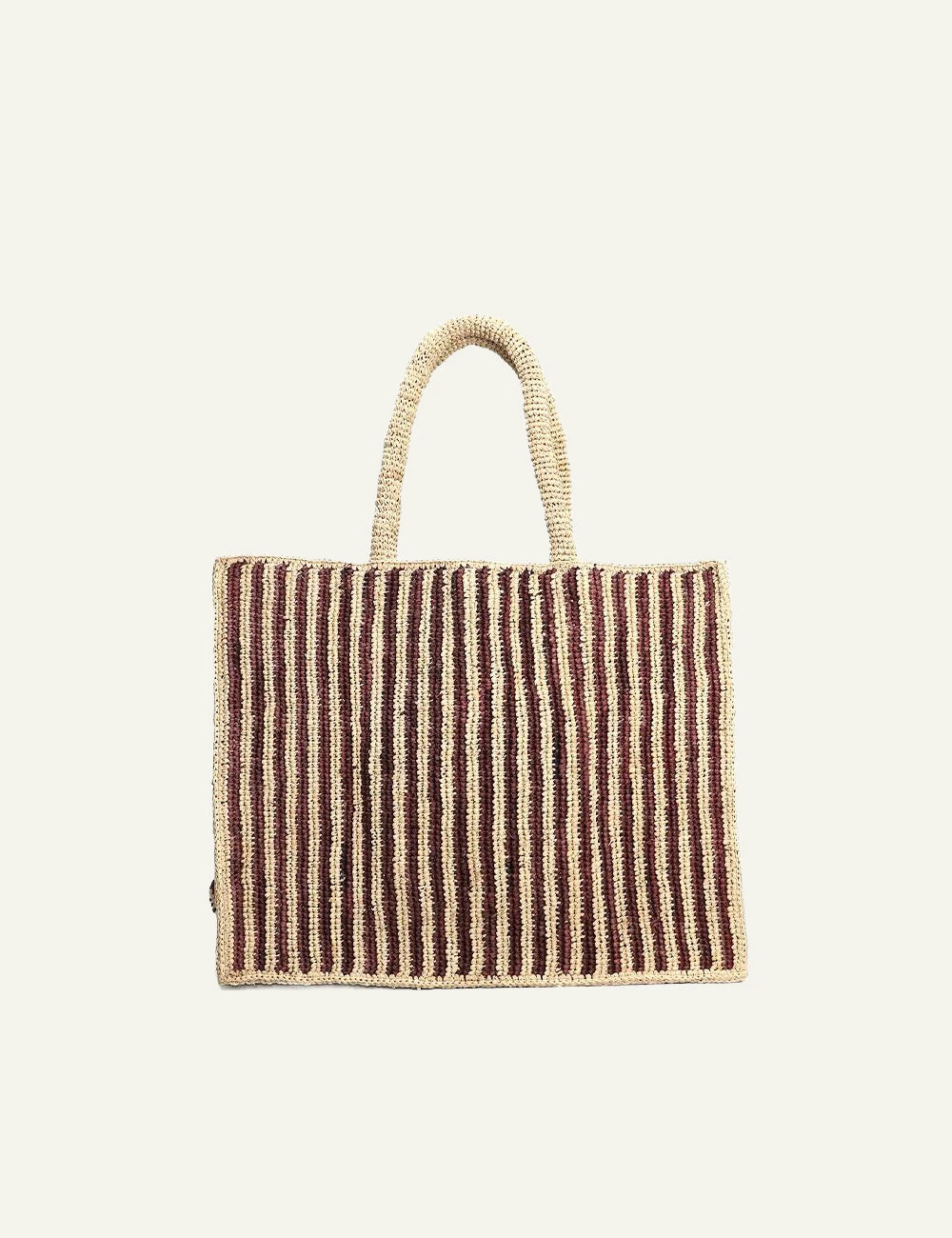 MC2 Saint Barth raffia bag me rige pattern back