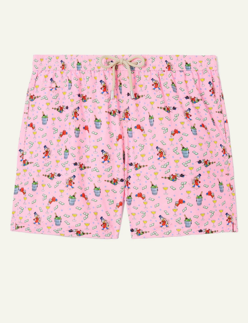 MC2 Saint Barth Disney Scrooge McDuck print swim shorts pink front view
