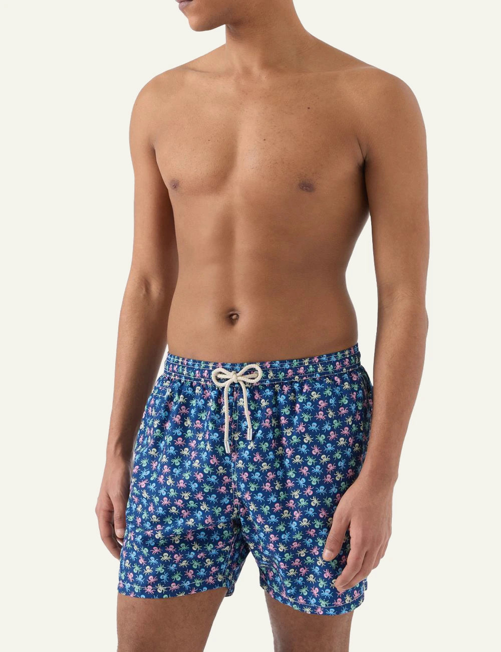 MC2 Saint Barth Lighting Micro swim shorts octopus print navy front full body