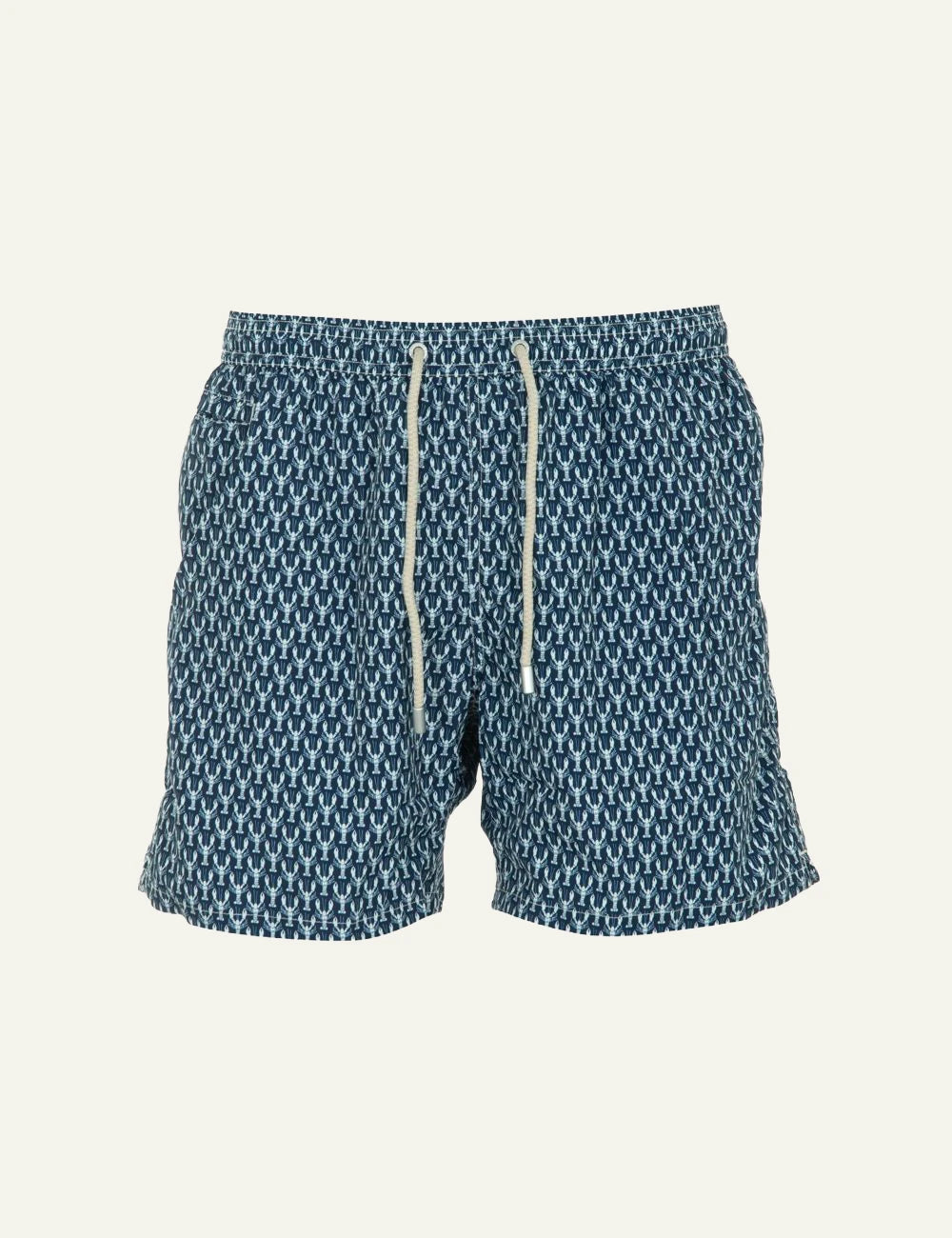 MC2 Saint Barth lobster print swim shorts navy front view