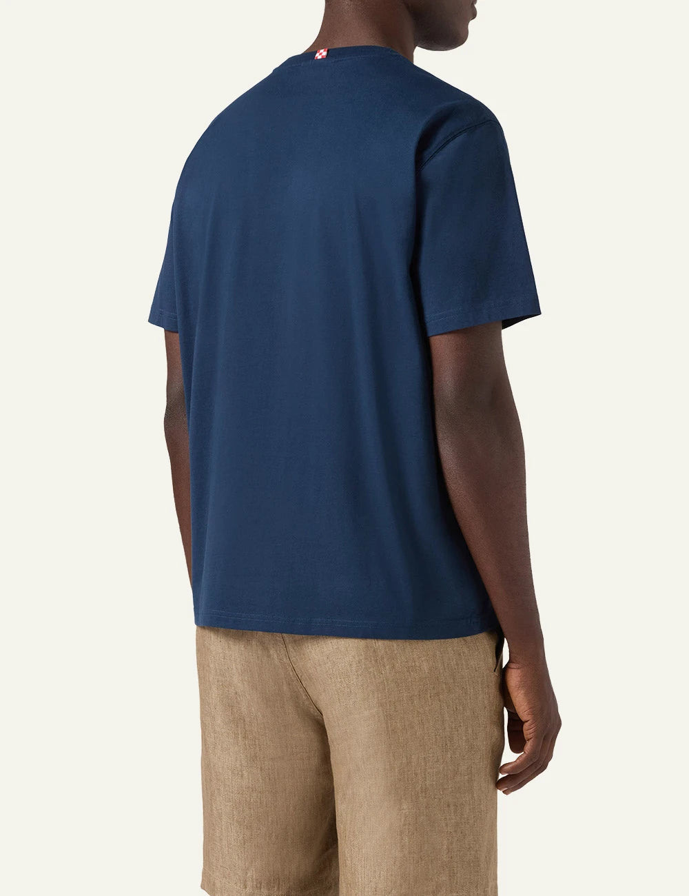 MC2 Saint Barth Portofino t-shirt navy grand slam embroidery back 