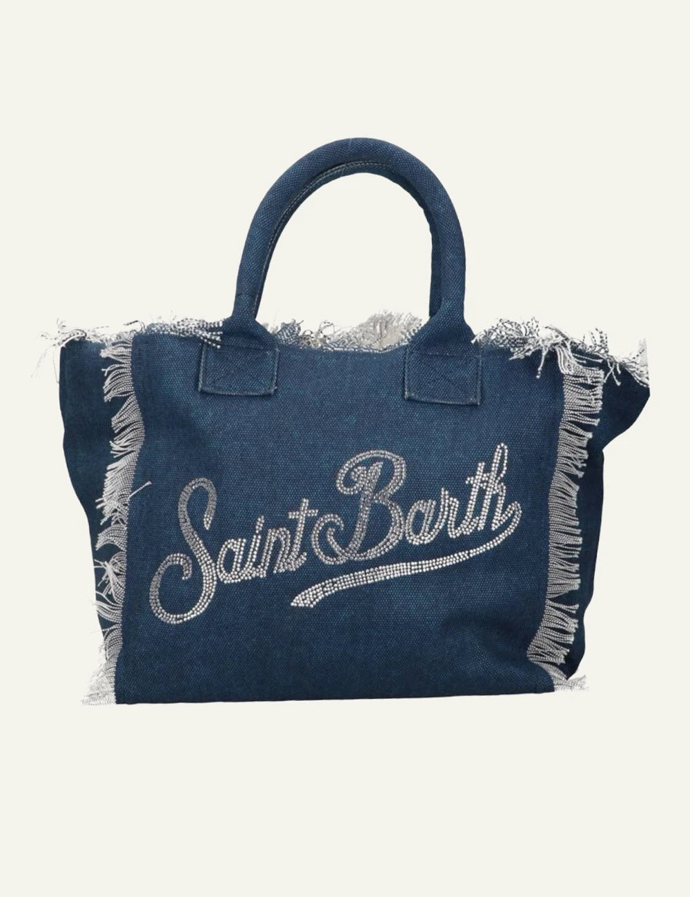 MC2 Saint Barth strass logo tote bag dark blue front