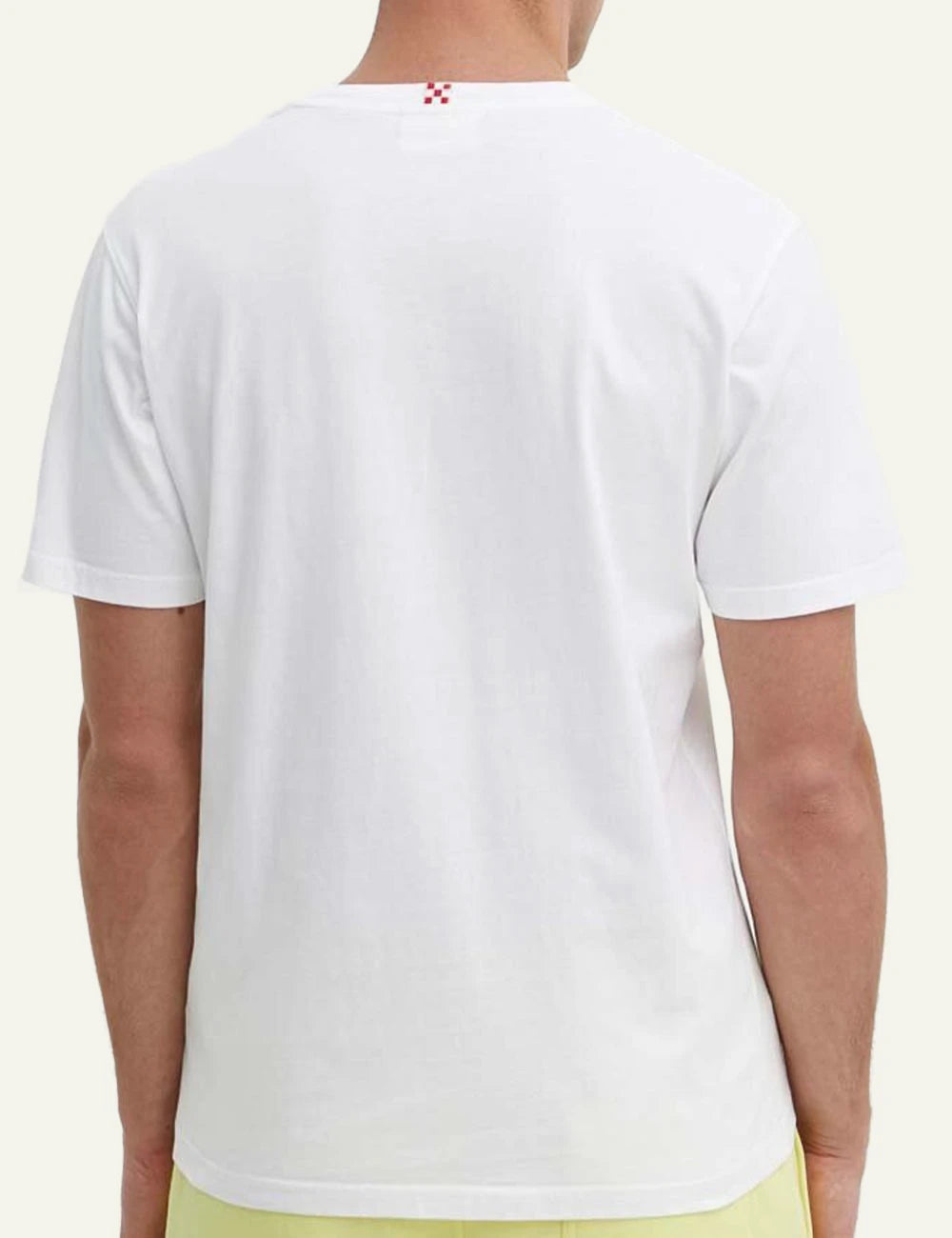 MC2 St Barth Portofino t-shirt white spritz print chest back view