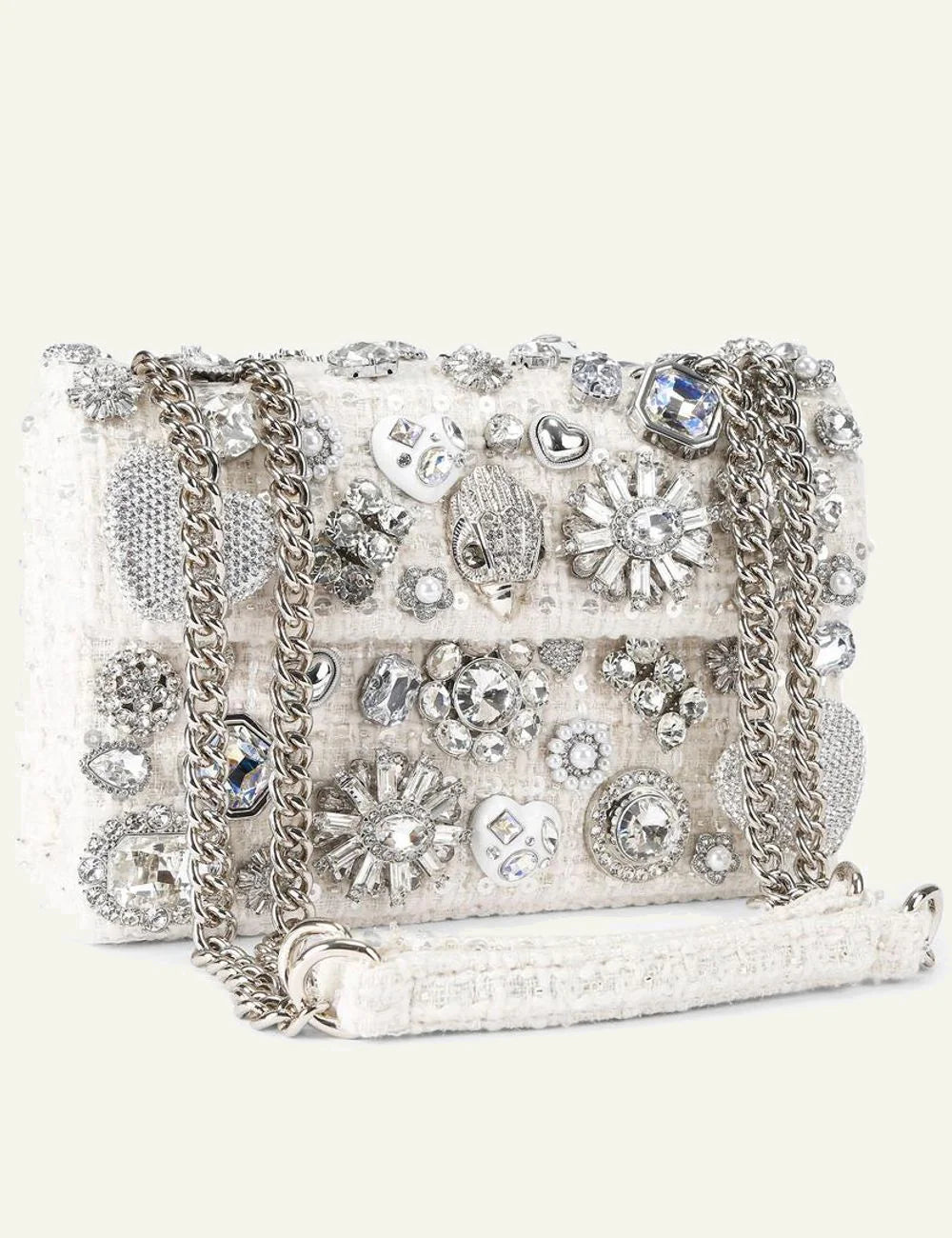 md kensington tuttifrutti white comb fabric kurt geiger london side