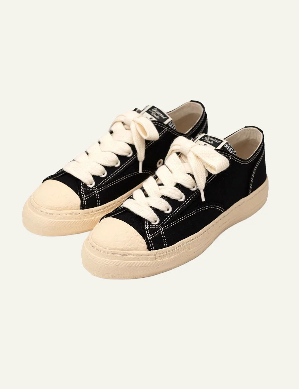 Mihara Yasuhiro General Scale Roy PAST canvas sneaker black, pair