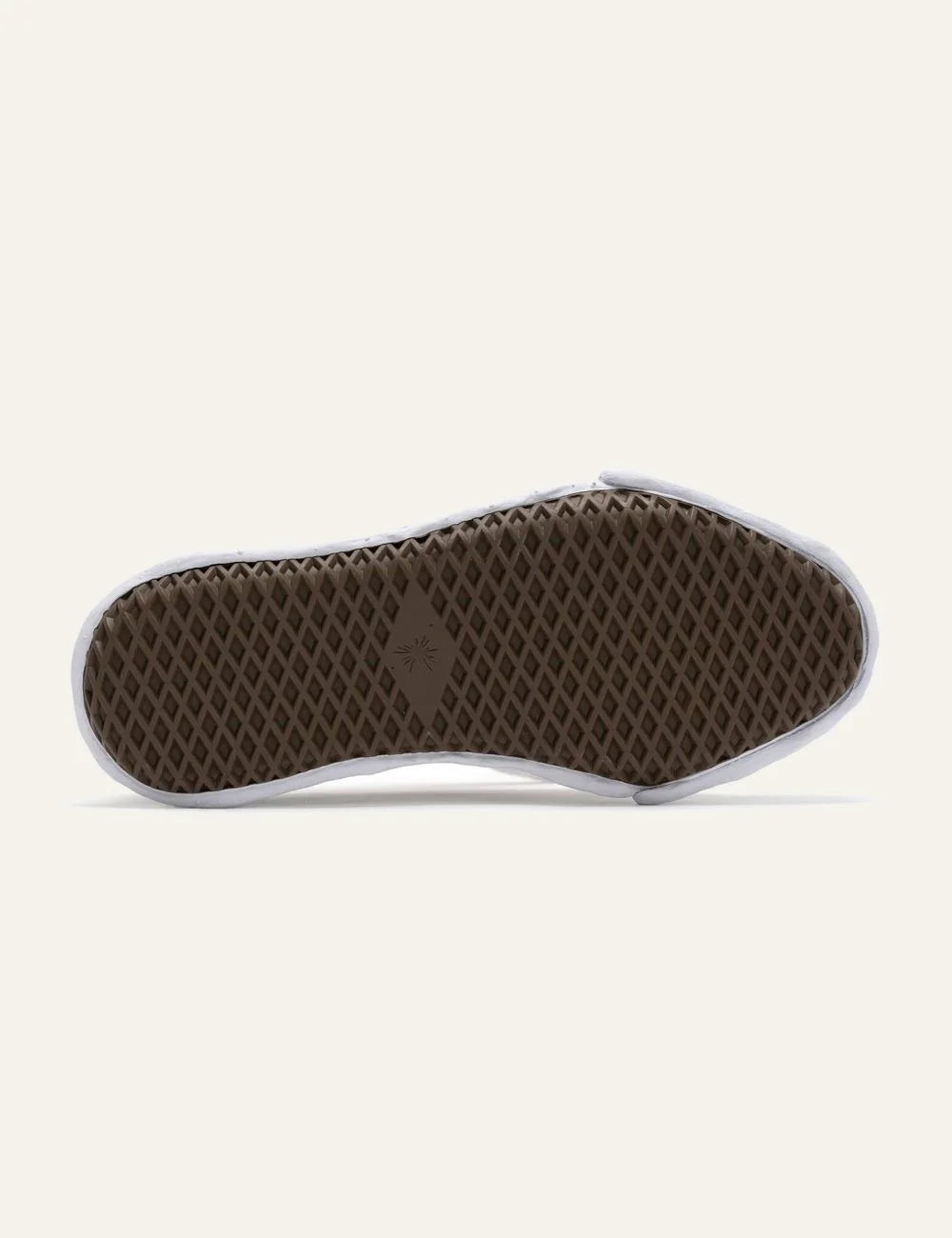 Mihara Yasuhiro Hank sneaker outsole, καφέ rubber sole με textured grip pattern
