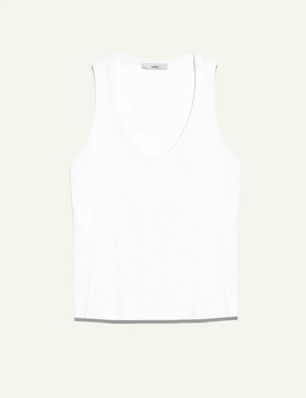 Milla t shirt white v neck short sleeve front