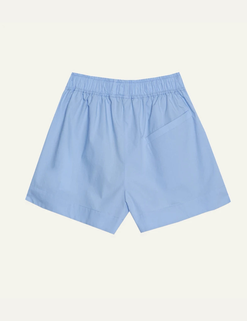 Milla shorts brown elastic waistband back view