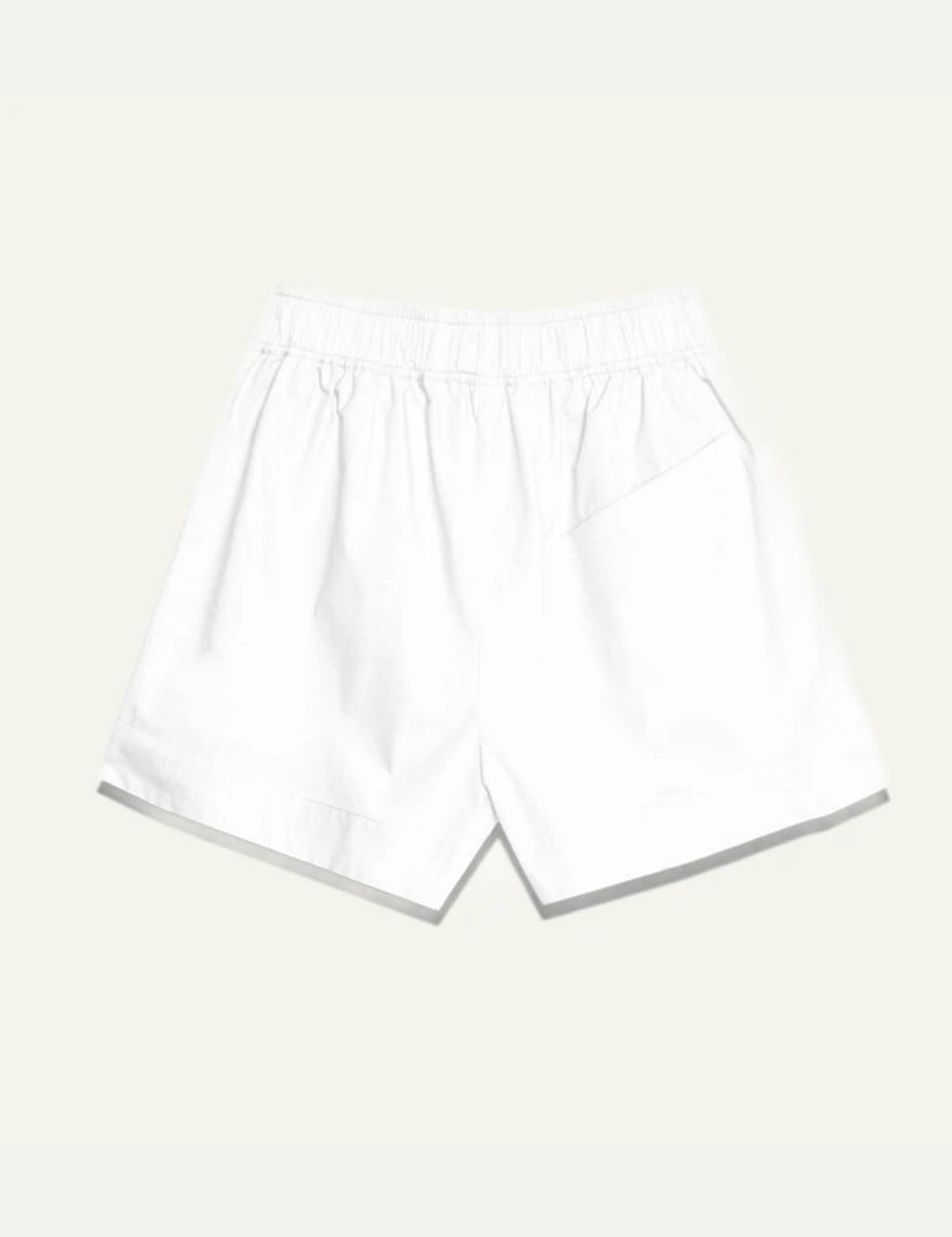 Milla shorts white elastic waistband back view