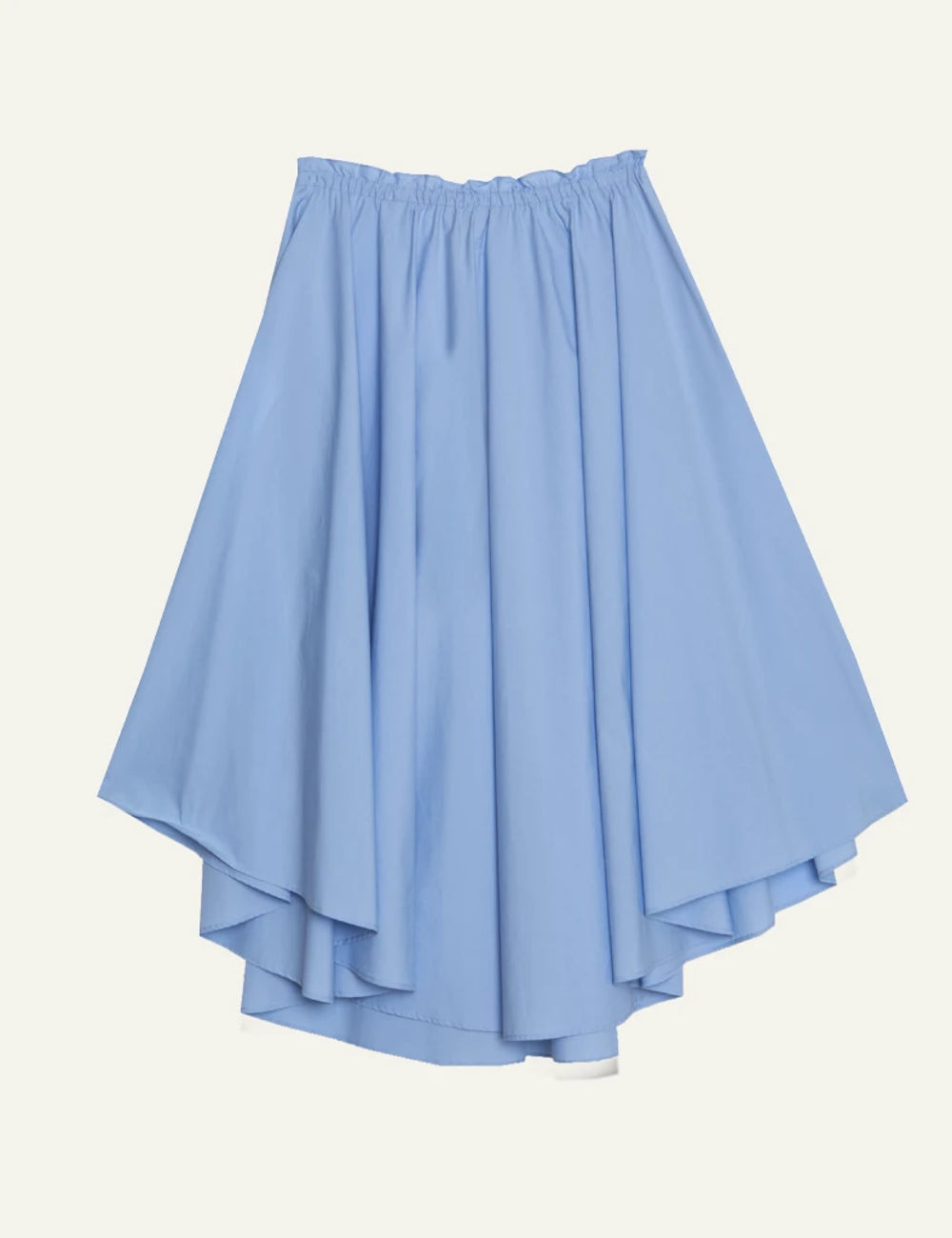 Milla skirt blue maxi flowy drawstring waist back