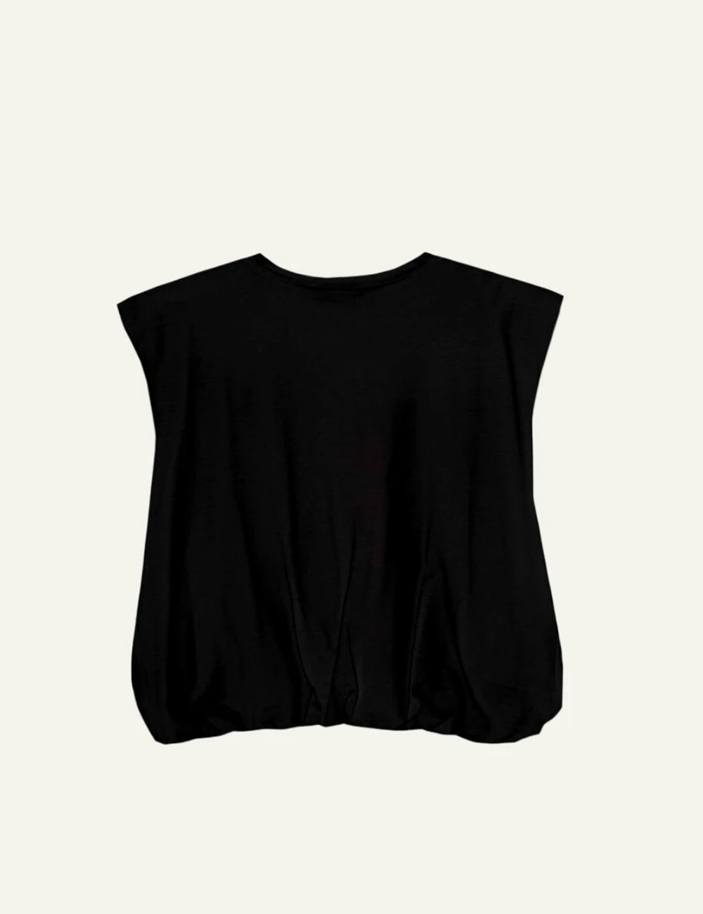 Milla t shirt cropped padded black back view