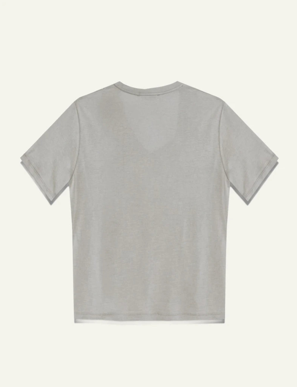 Milla t shirt light grey v neck short sleeve back