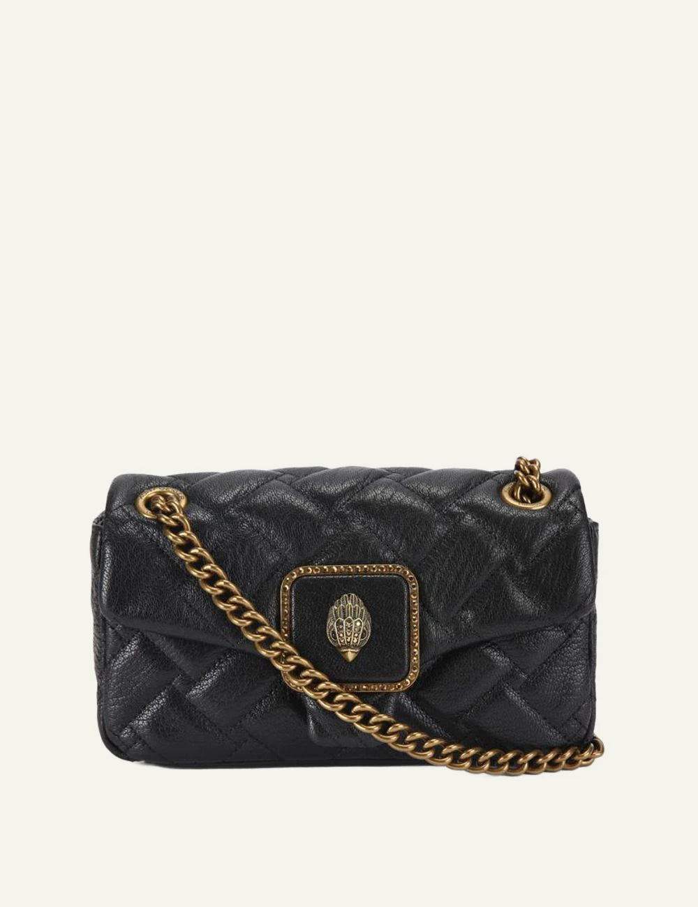 mini pimlico bag black leather kurt geiger london front