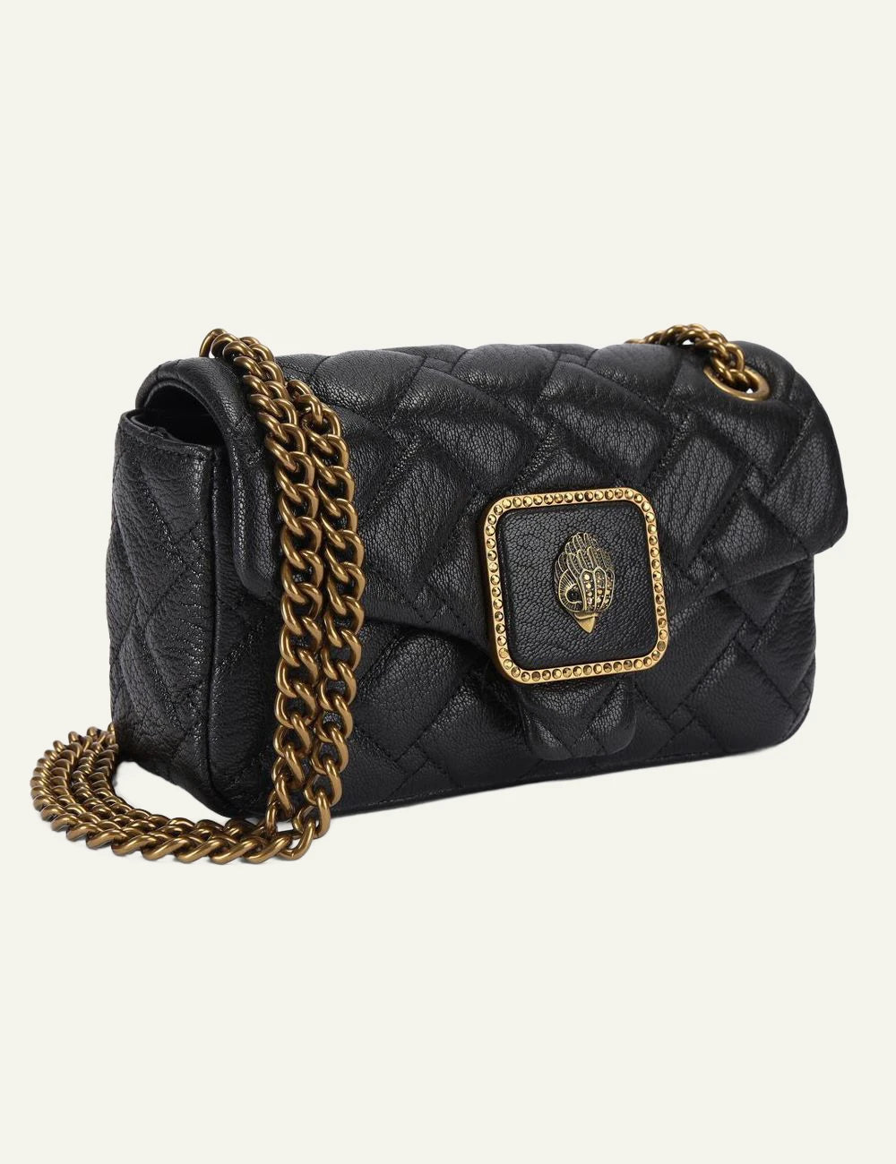 mini pimlico bag black leather kurt geiger london side