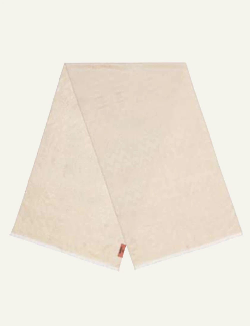 Missoni knit wrap skirt beige minimal design front flat view